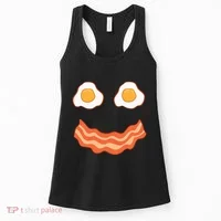 Egg And Bacon Egg And Bacon Face Brunch Breakfast Women's Tank Top thumb 0