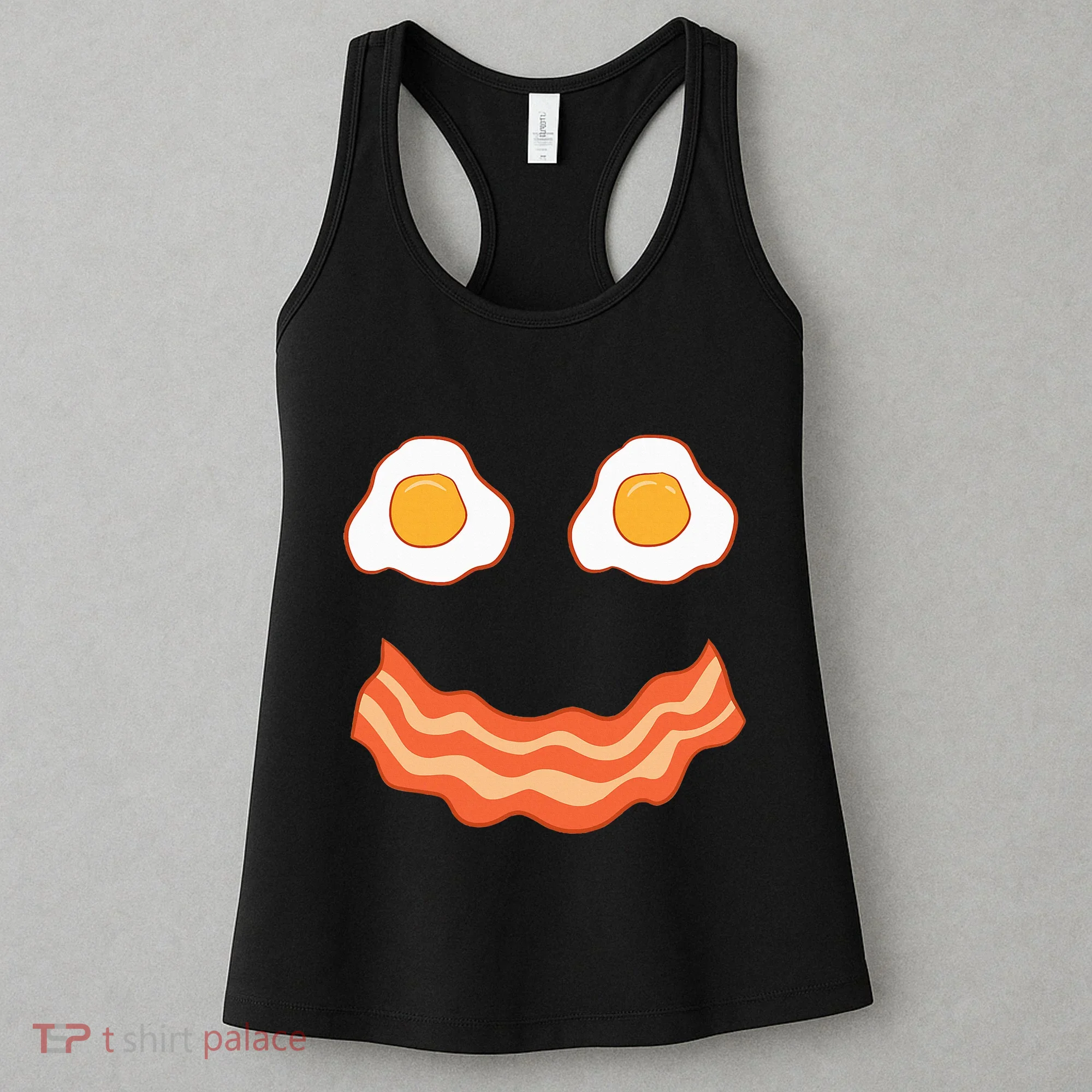 Egg And Bacon Egg And Bacon Face Brunch Breakfast Women's Tank Top