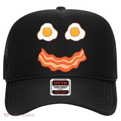Egg And Bacon Egg And Bacon Face Brunch Breakfast Hat