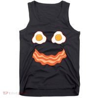 Egg And Bacon Egg And Bacon Face Brunch Breakfast Tank Top thumb 0
