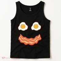 Egg And Bacon Egg And Bacon Face Brunch Breakfast Tank Top thumb 2