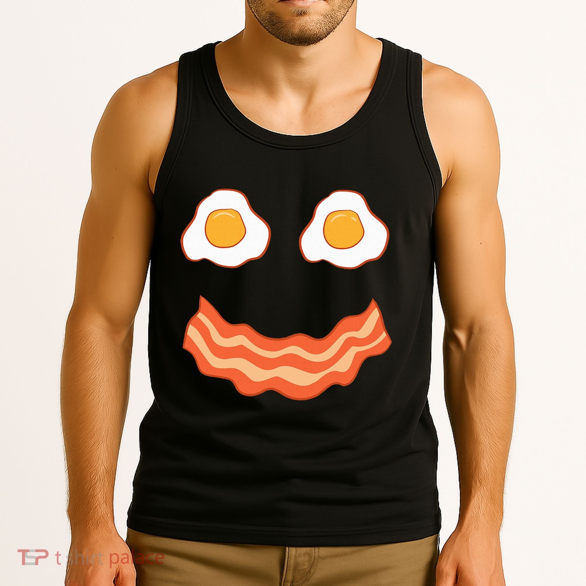Egg And Bacon Egg And Bacon Face Brunch Breakfast Tank Top