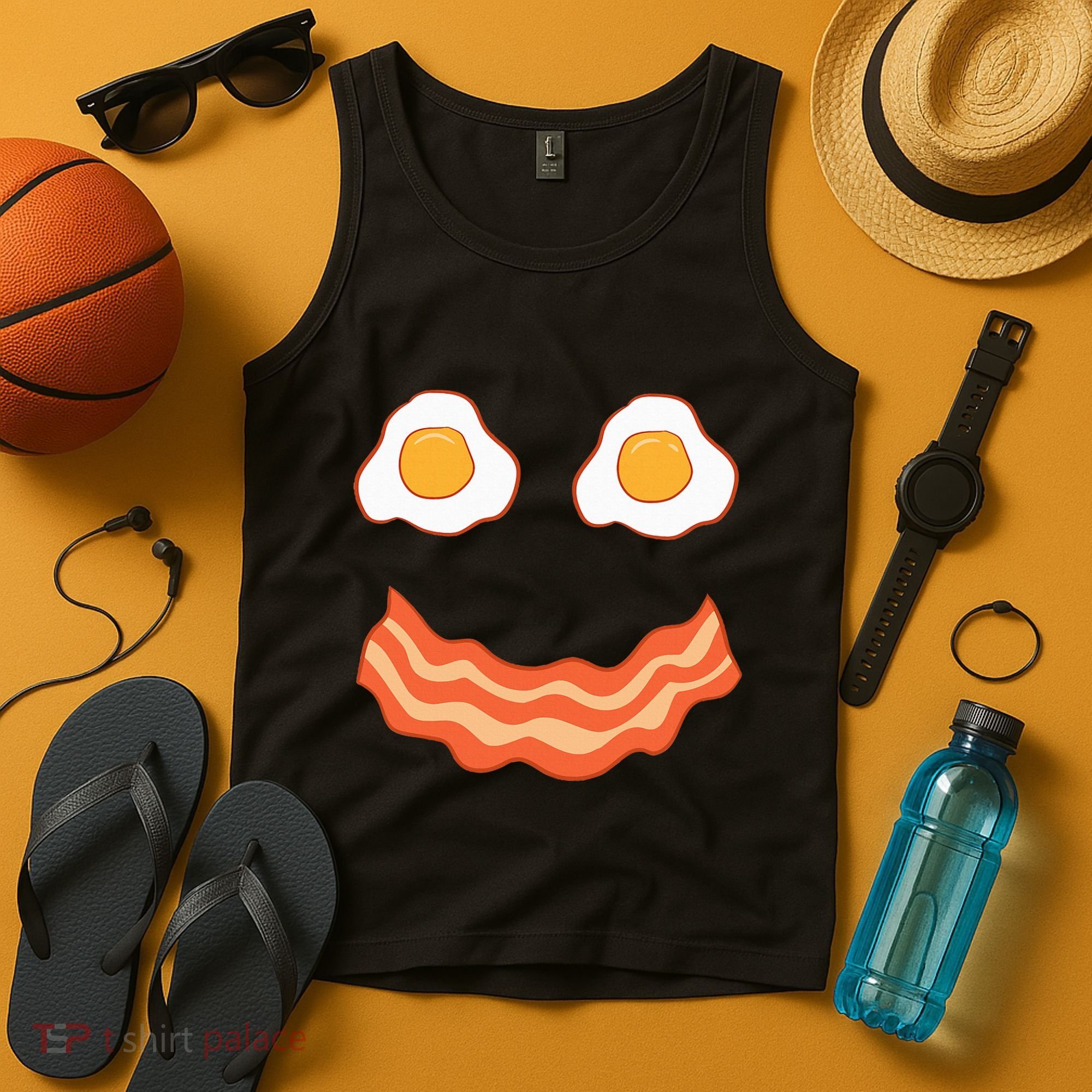 Egg And Bacon Egg And Bacon Face Brunch Breakfast Tank Top