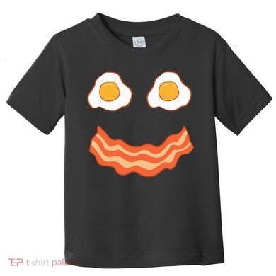 Egg And Bacon Egg And Bacon Face Brunch Breakfast Toddler T-Shirt