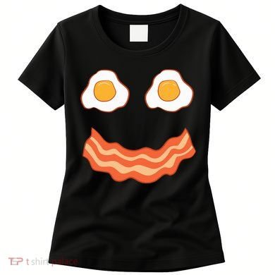 Egg And Bacon Egg And Bacon Face Brunch Breakfast Women's T-Shirt