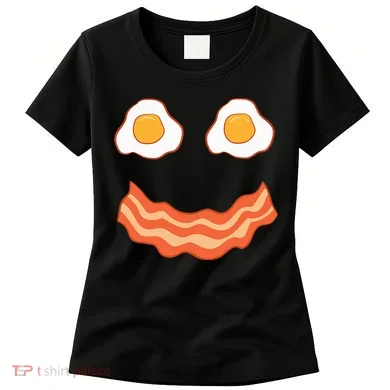 Egg And Bacon Egg And Bacon Face Brunch Breakfast Women's T-Shirt