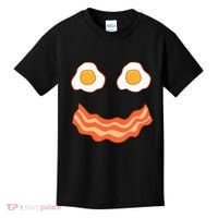 Egg And Bacon Egg And Bacon Face Brunch Breakfast Kids T-Shirt thumb 0