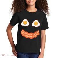 Egg And Bacon Egg And Bacon Face Brunch Breakfast Kids T-Shirt thumb 2