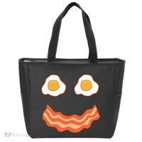Egg And Bacon Egg And Bacon Face Brunch Breakfast Tote Bag thumb 0
