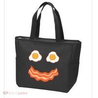 Egg And Bacon Egg And Bacon Face Brunch Breakfast Tote Bag thumb 3