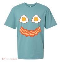 Egg And Bacon Egg And Bacon Face Brunch Breakfast Sueded Cloud Jersey T-Shirt thumb 0