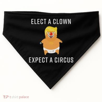 Elect A Clown Expect A Circus USA-Made Doggie Bandana