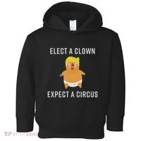 Elect A Clown Expect A Circus Toddler Hoodie thumb 0