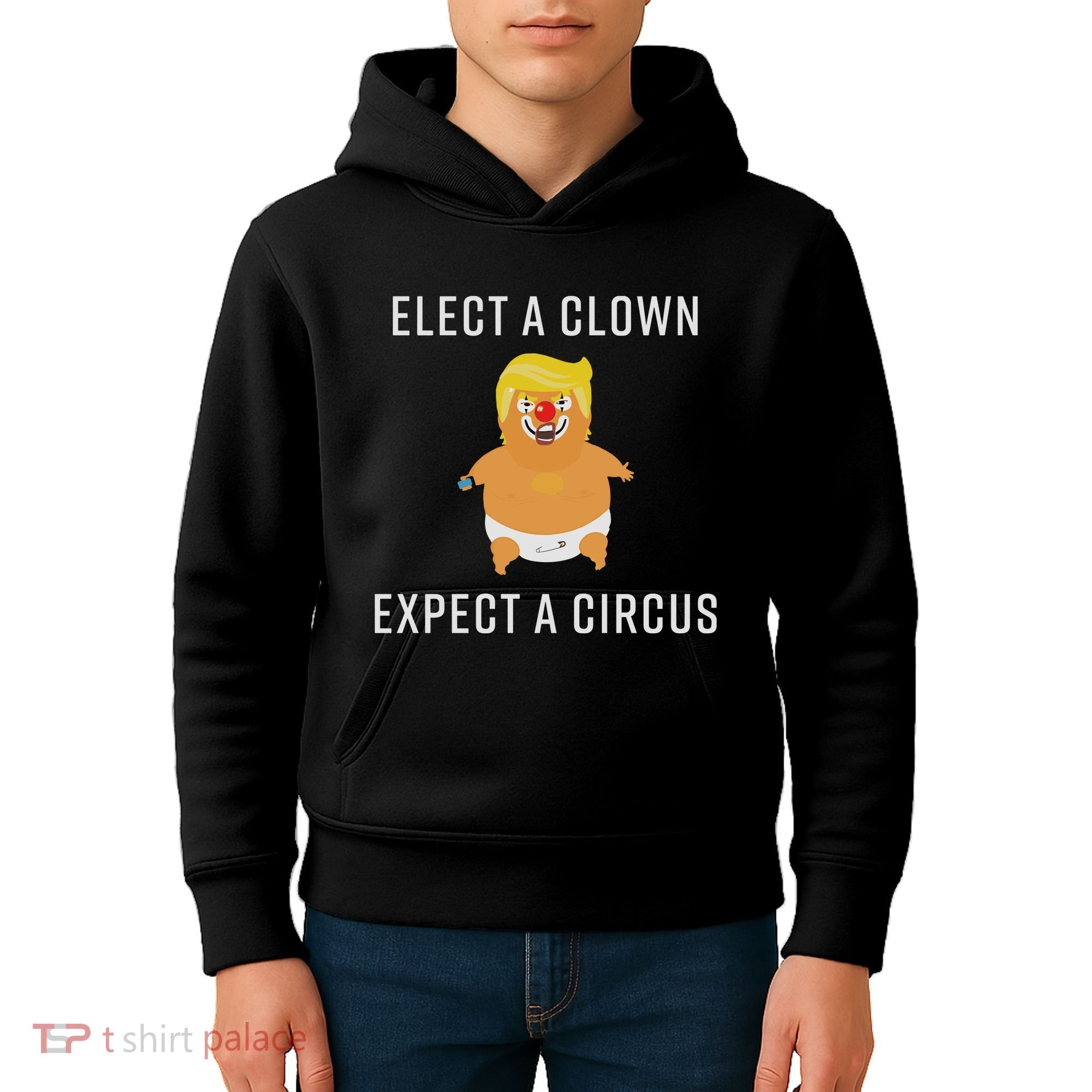 Elect A Clown Expect A Circus Kids Hoodie