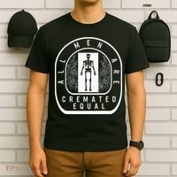 Embalmer All Cremated Equal Skeleton Mortician Director T-Shirt thumb 6