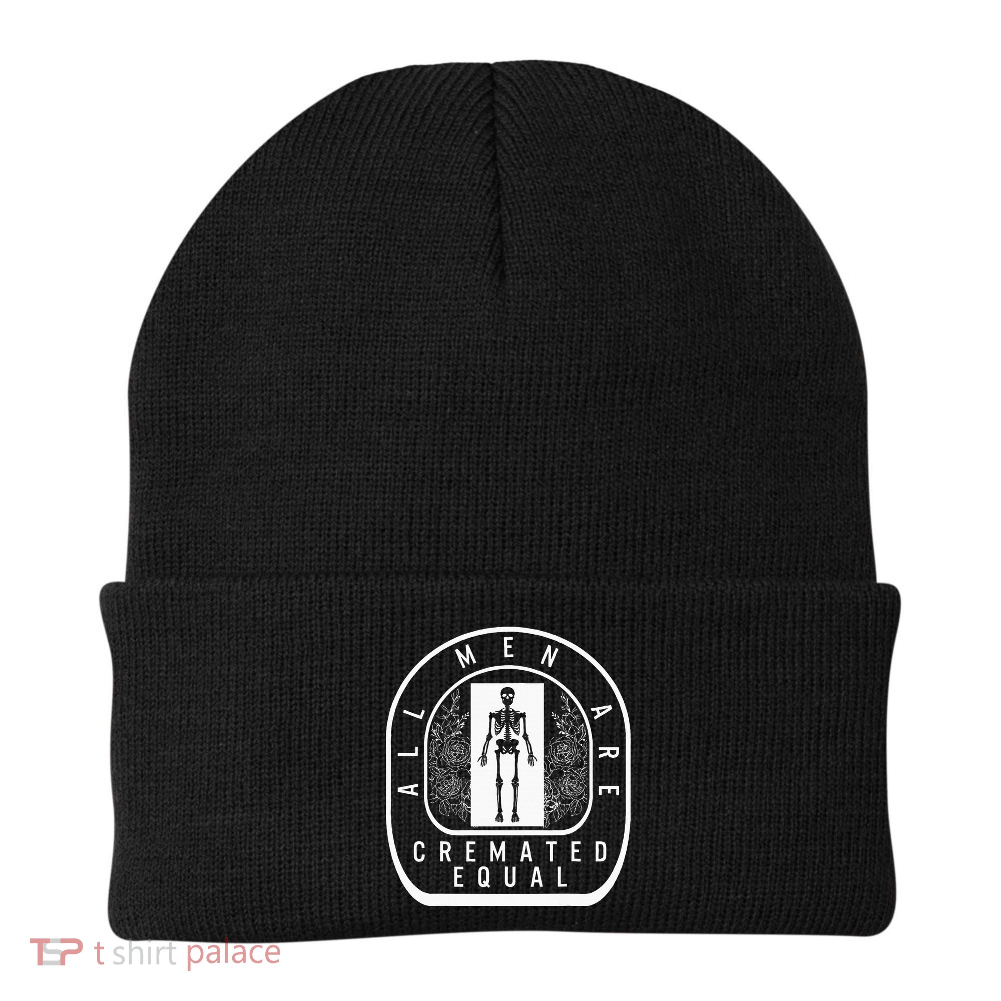 Embalmer All Cremated Equal Skeleton Mortician Director Beanie