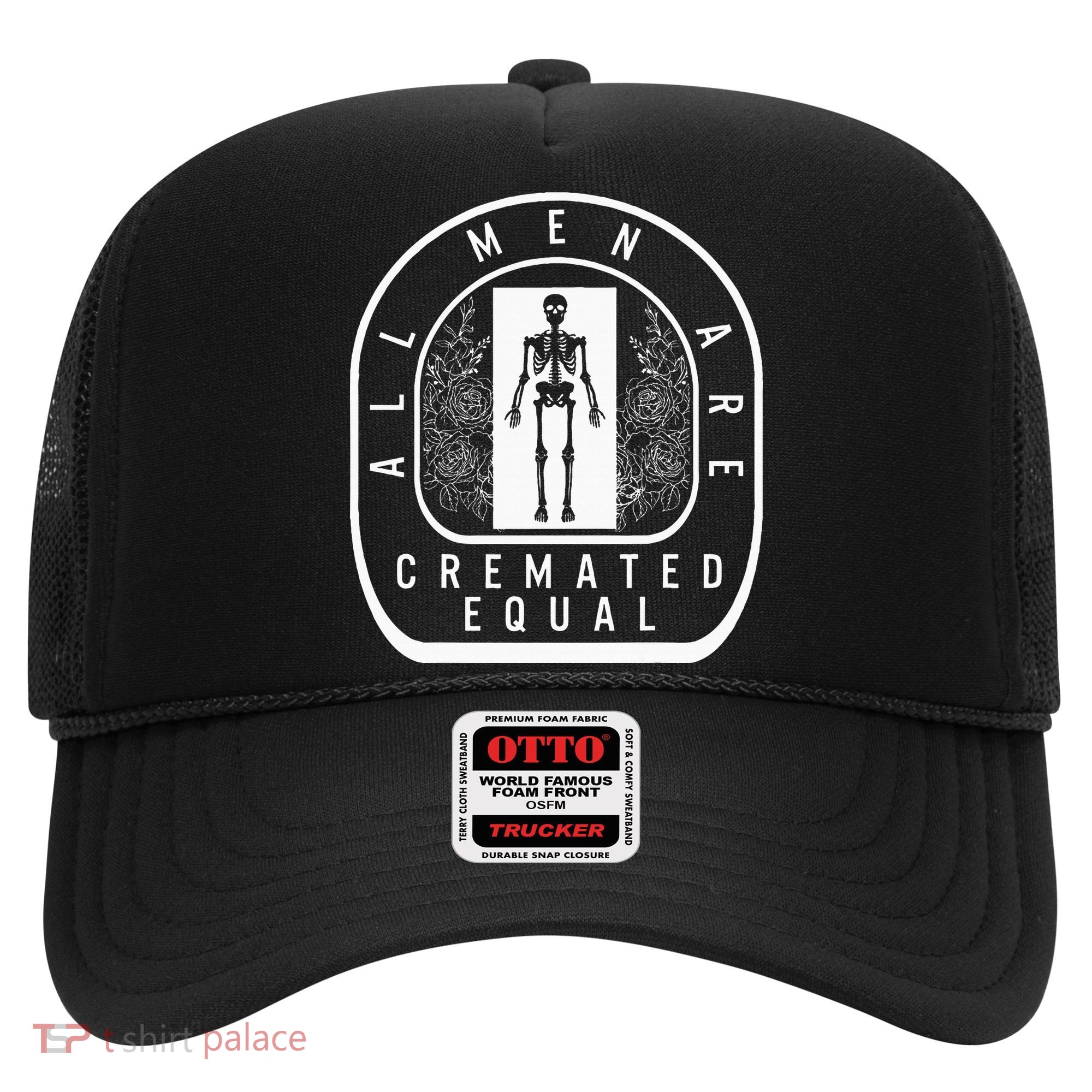 Embalmer All Cremated Equal Skeleton Mortician Director Hat