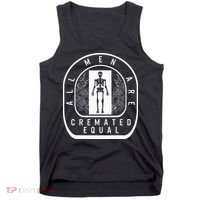 Embalmer All Cremated Equal Skeleton Mortician Director Tank Top thumb 0
