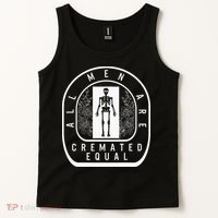 Embalmer All Cremated Equal Skeleton Mortician Director Tank Top thumb 2