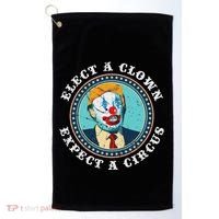 Elect A Clown Expect A Circus Anti Trump Golf Towel thumb 0