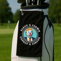 Elect A Clown Expect A Circus Anti Trump Golf Towel thumb 2