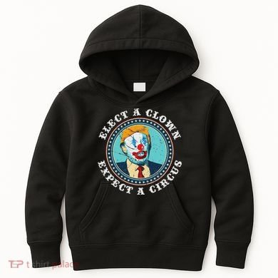 Elect A Clown Expect A Circus Anti Trump Kids Hoodie