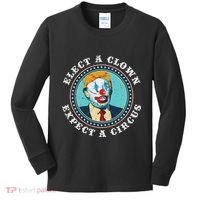 Elect A Clown Expect A Circus Anti Trump Kids Long Sleeve Shirt thumb 0