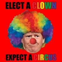 Elect A Clown Expect A Circus Santa Hat thumb 1
