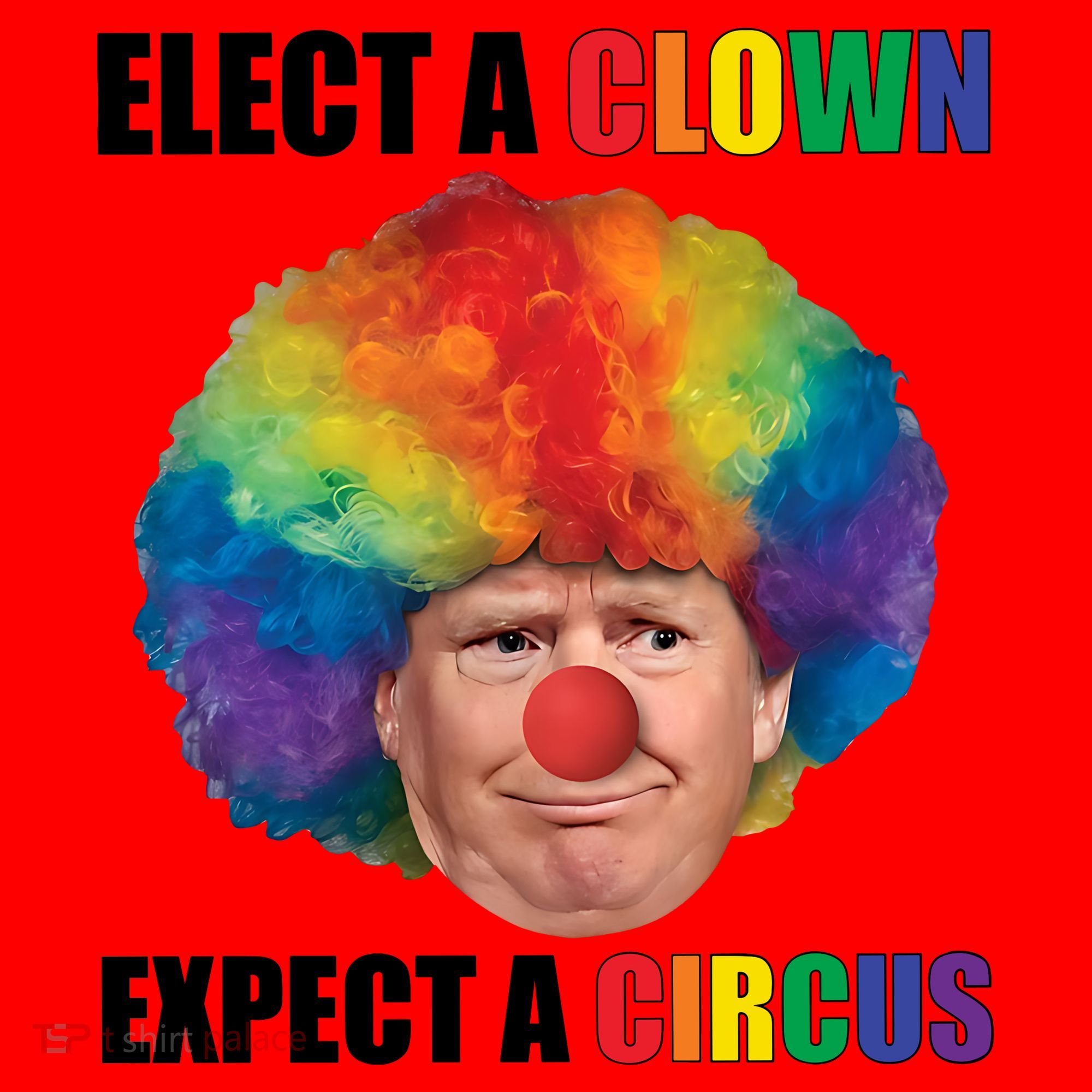 Elect A Clown Expect A Circus Santa Hat