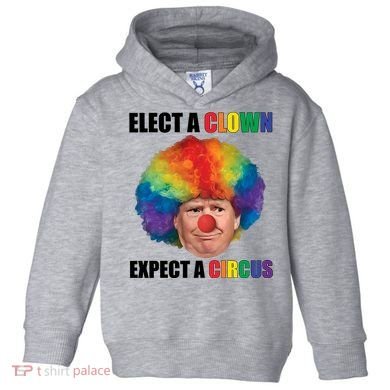 Elect A Clown Expect A Circus Toddler Hoodie