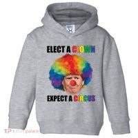 Elect A Clown Expect A Circus Toddler Hoodie thumb 0