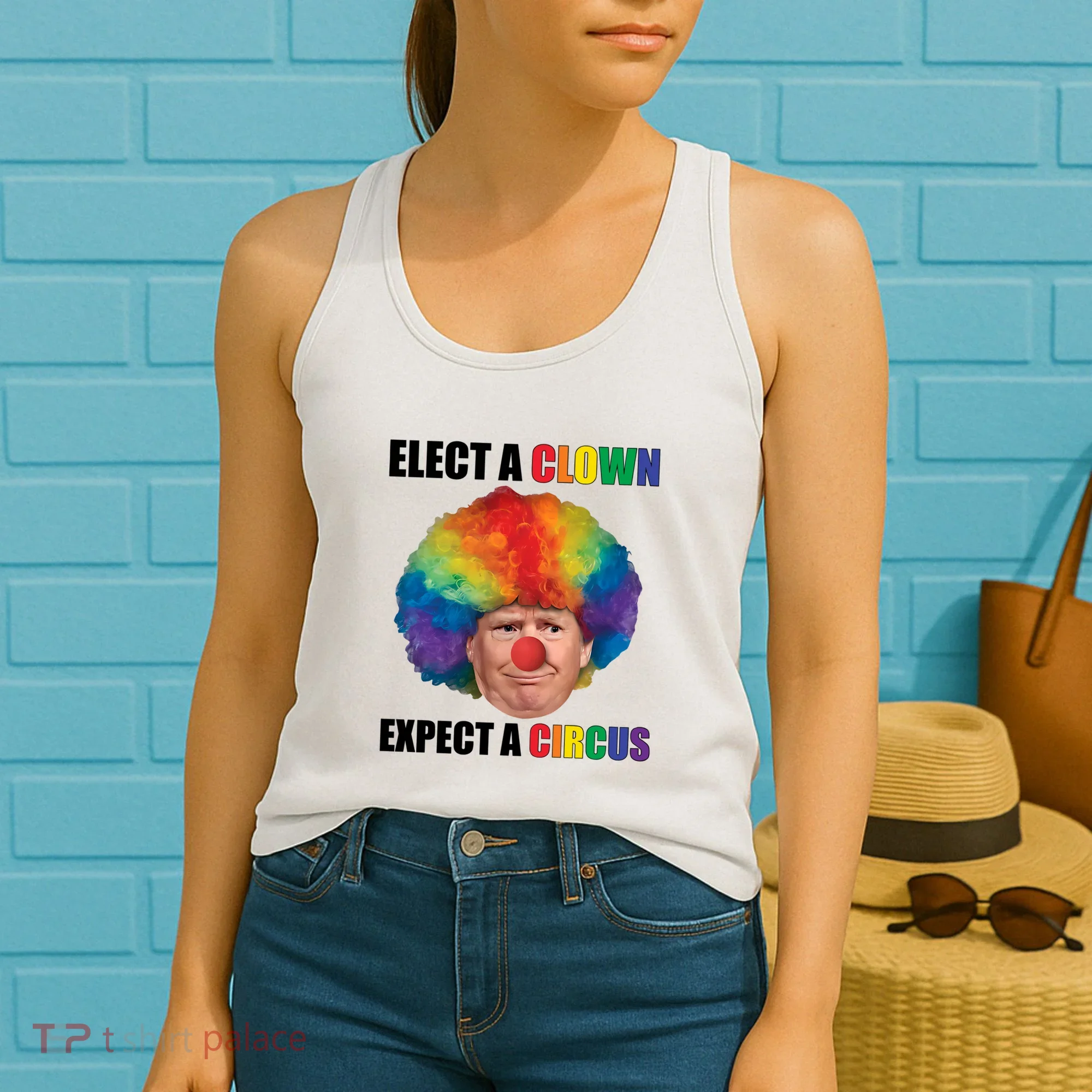 Elect A Clown Expect A Circus Women's Tank Top
