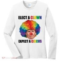 Elect A Clown Expect A Circus Women's Long Sleeve Shirt thumb 0