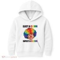 Elect A Clown Expect A Circus Kids Hoodie thumb 0