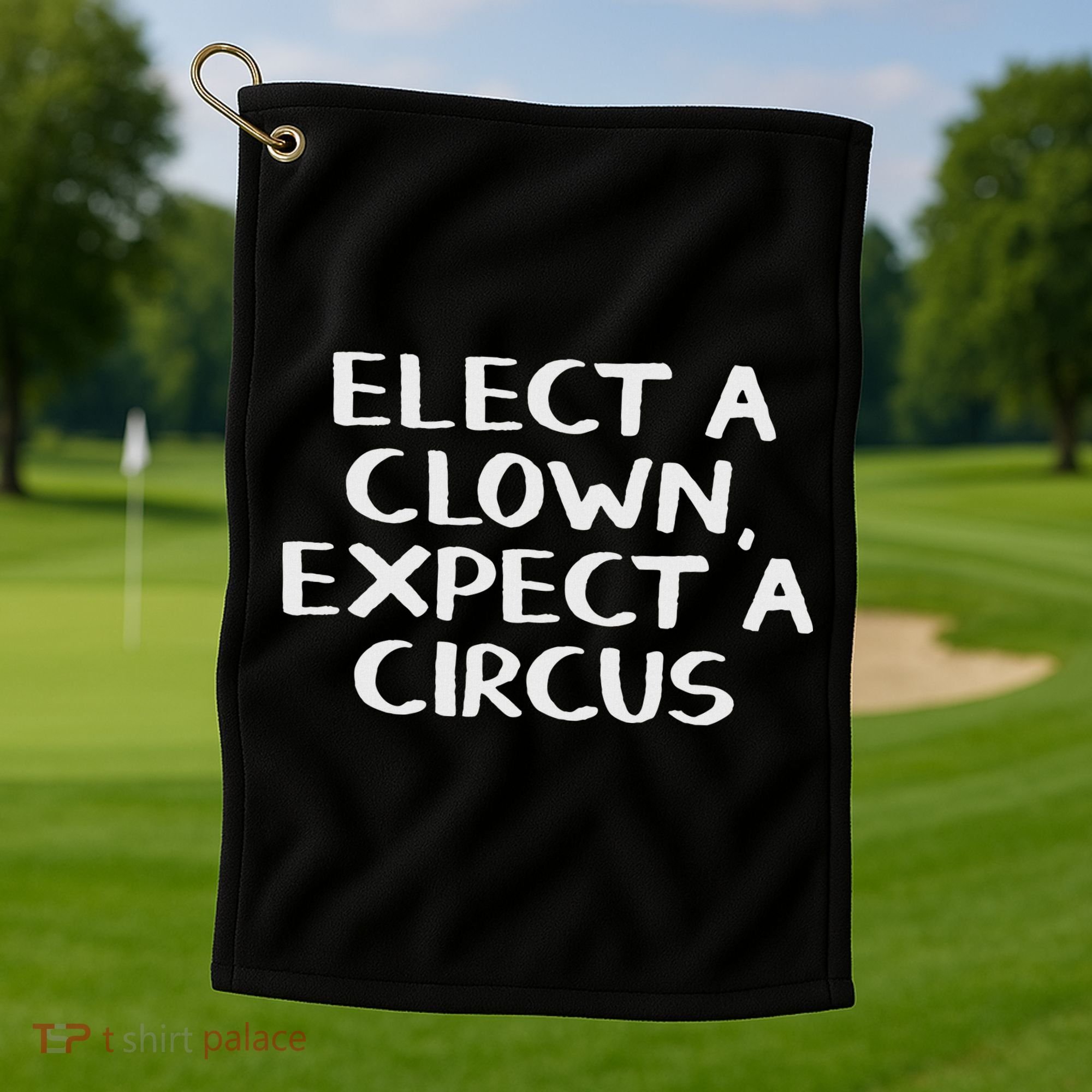 Elect A Clown Expect A Circus Golf Towel