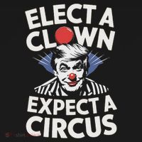 Elect A Clown Expect A Circus Impeach Trump Anti Trump  Apron thumb 3