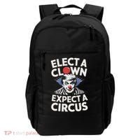 Elect A Clown Expect A Circus Impeach Trump Anti Trump  Backpack thumb 0