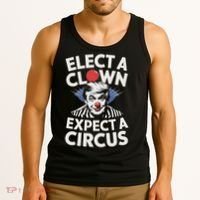 Elect A Clown Expect A Circus Impeach Trump Anti Trump  Tank Top thumb 3