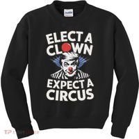 Elect A Clown Expect A Circus Impeach Trump Anti Trump  Kids Sweatshirt thumb 0