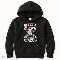 Elect A Clown Expect A Circus Impeach Trump Anti Trump  Kids Hoodie thumb 0