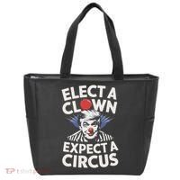 Elect A Clown Expect A Circus Impeach Trump Anti Trump  Tote Bag thumb 0