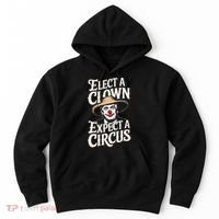 Elect A Clown Expect A Circus Impeach Trump Anti Trump Hoodie thumb 0