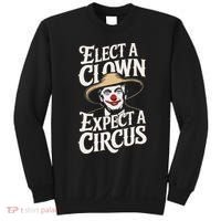 Elect A Clown Expect A Circus Impeach Trump Anti Trump Sweatshirt thumb 0