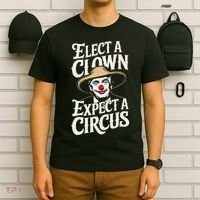 Elect A Clown Expect A Circus Impeach Trump Anti Trump T-Shirt thumb 6