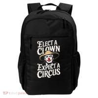 Elect A Clown Expect A Circus Impeach Trump Anti Trump Backpack thumb 0