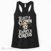 Elect A Clown Expect A Circus Impeach Trump Anti Trump Women's Tank Top thumb 0