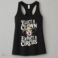 Elect A Clown Expect A Circus Impeach Trump Anti Trump Women's Tank Top thumb 3