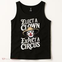 Elect A Clown Expect A Circus Impeach Trump Anti Trump Tank Top thumb 2