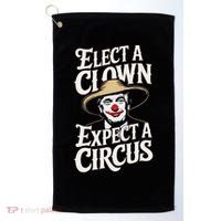 Elect A Clown Expect A Circus Impeach Trump Anti Trump Golf Towel thumb 0