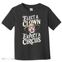 Elect A Clown Expect A Circus Impeach Trump Anti Trump Toddler T-Shirt thumb 0